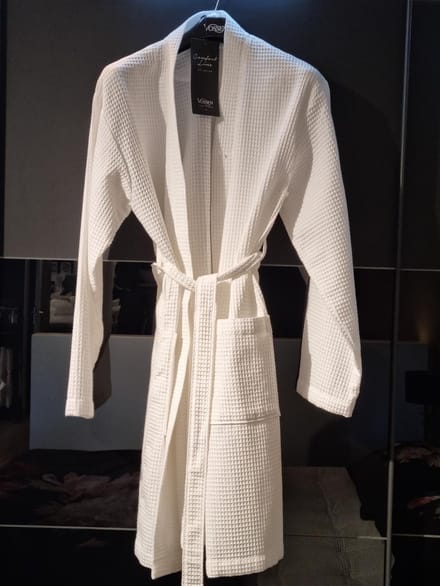 Vossen sauna pique U maat M (40/42) kleur wit