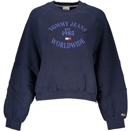 Tommy Hilfiger Blauwe Katoenen Dames Sweatshirt