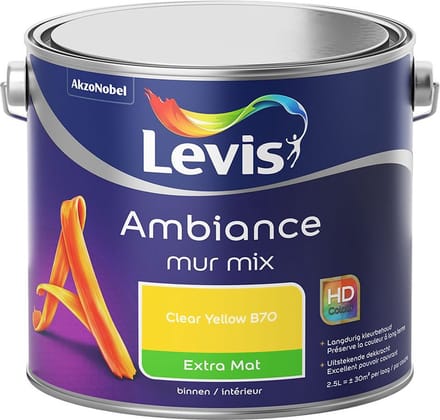 Levis - Ambiance Mur Extra Mat Mix - Clear Yellow B70 - Mengverf - 2,5 L