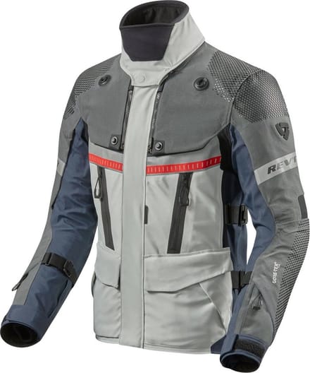 REV'IT! Dominator 3 GTX Jas Zilver Blauw - Maat XL - Jas