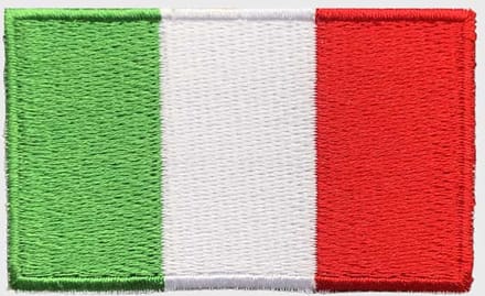 Patchy® – Italiaanse Vlag Strijk Embleem Patch 6.5 x 4 cm