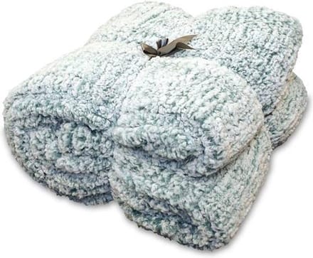 Unique Living Knut - Fleece Plaid - 150x200 cm - Mineral Blue