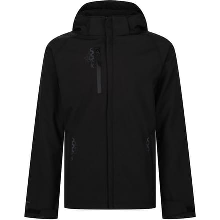 Regatta Heren Repeller gevoerd Soft Shell jack met capuchon (Zwart)