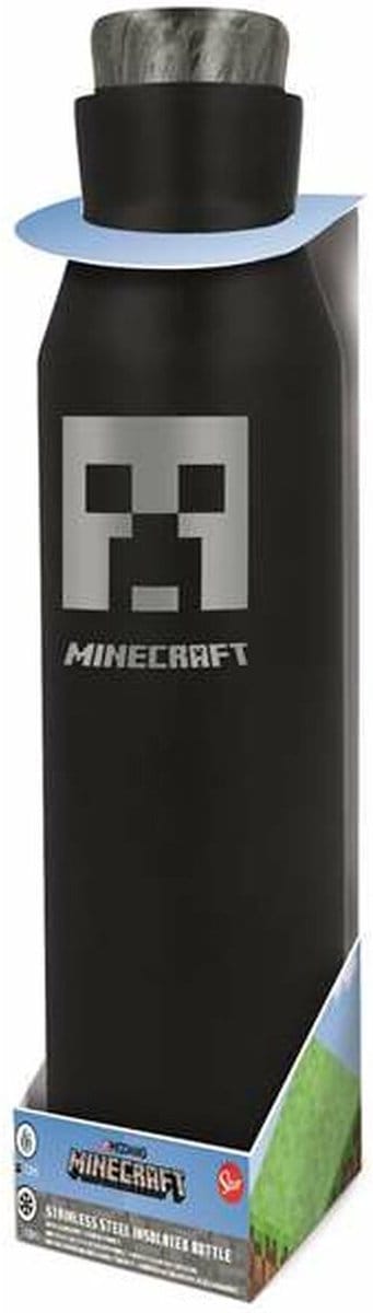 Fles Minecraft 580 ml Roestvrij staal Siliconen
