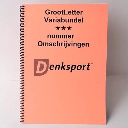 Denksport - Grootletter Variabundel - 3 Sterren