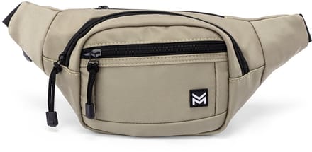 Milanoro - Compact en veilig heuptasje met meerdere ritsvakken - Beige