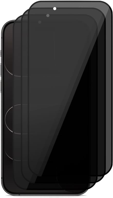 Privacy Screenprotector geschikt voor iPhone 17 Air - 3x Volledig Dekkend Glas Screen Protector