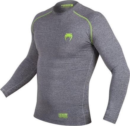 Venum Contender 3.0 Compression T Shirts L/S Grijs - XXL