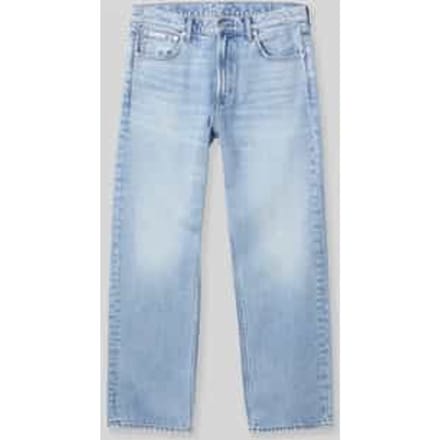 straight fit jeans van puur katoen