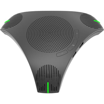 Draagbare USB-luidspreker voor conferenties, desktopcomputerconferenties, omnidirectionele condensator zwart