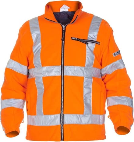 Hydrowear Fleecejas Fluor Oranje Mt M