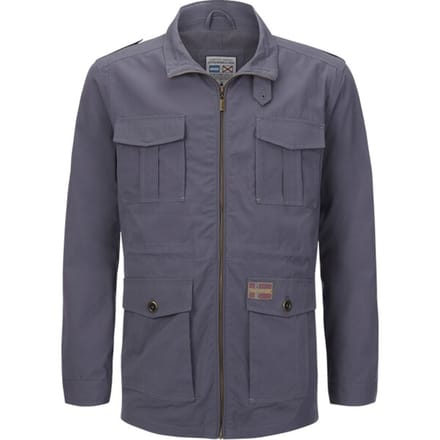 Jan Vanderstorm herren Militair Jack - 64 - grijs - Plus Size