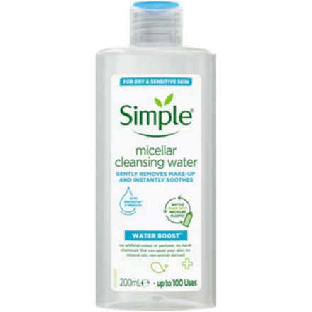 Simple Water Boost Micellar Cleansing Water - 200 ml