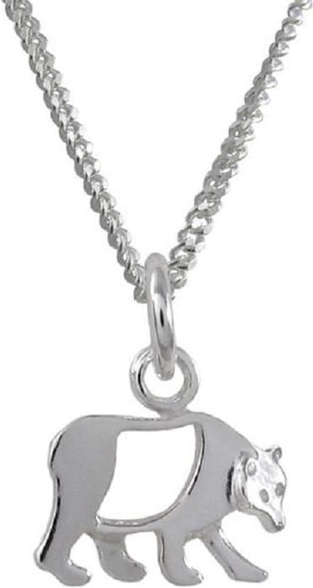AuBor ®. Hanger. Zilver. De kleine beer.