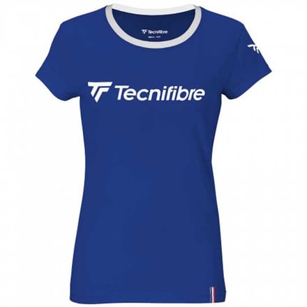 Tecnifibre Training T-shirt Met Korte Mouwen Blauw L Vrouw