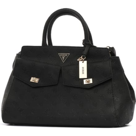GUESS handtas schoudertas Blake Large Satchel Black zwart