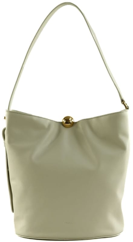 FURLA Leren Schoudertas Sfera Soft Bucket Bag Marshmallow Crème