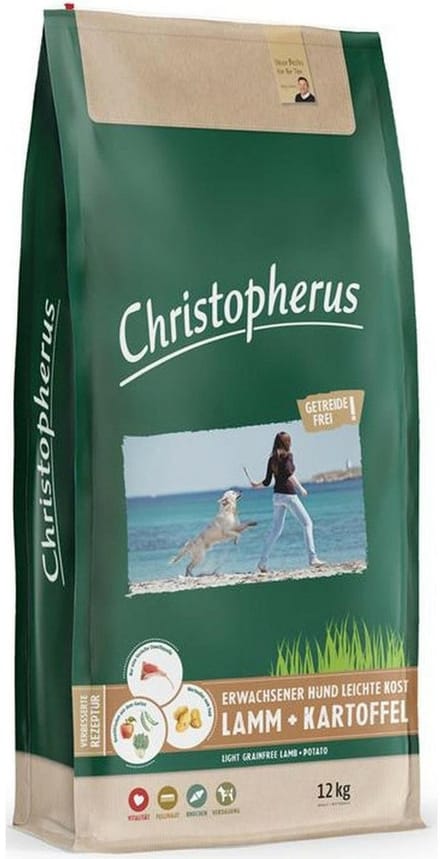 Christopherus Adult Hond - Graanvrij Light Voer - 12kg