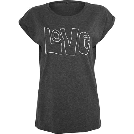 Mister Tee - Love Dames Tshirt - S - Grijs