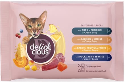 delickcious dinner set for cats set no3 - 13 x 330 gram
