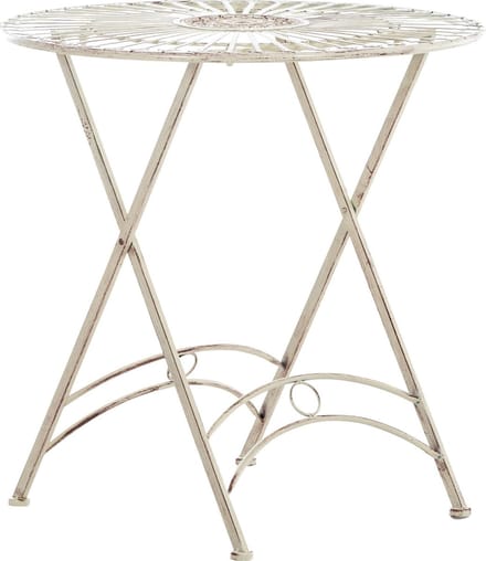 CLP Tegal Ronde Tuintafel - Inklapbaar - antiek/creme
