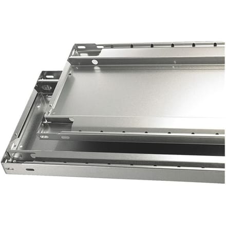 SCHULTE Lagertechnik MULTIPlus 150 extra legbord, 1300x400 mm, 25 mm rand, met 4 legbordsteunen