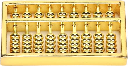 Mini Telraam - Rekenmachine Koper - Wiskunde Leren - 9 Versnellingen - 4.5 cm - Messing
