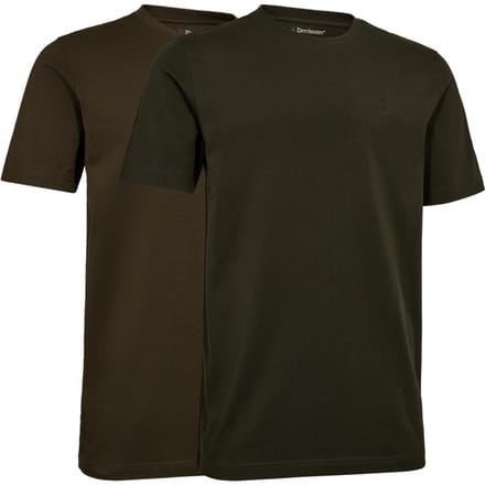Deerhunter 2-Pack T-Shirt Bruin En Groen - S
