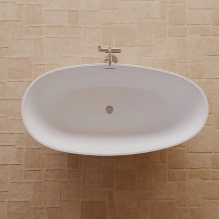 SPALINA - Vrijstaand bad - Kelly 170 blanche, 170 x85 x58 cm, Wit