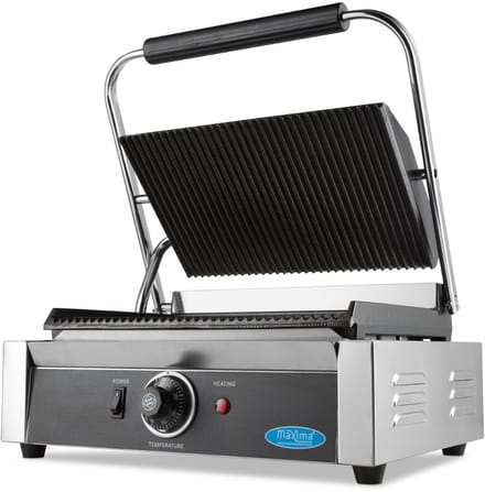 Contactgrill - Gegroefd - Enkele Grillplaat - 33,5 cm