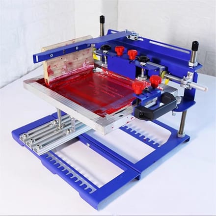 Rolpers Zeefdrukker - Cilinder Printer - Flessen Bedrukken - Gebogen Scherm Houder - 200x150 MM Beeld