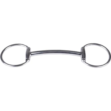 Horka Bustrens - ongebroken mondstuk - lichtgebogen Rvs 13,5cm