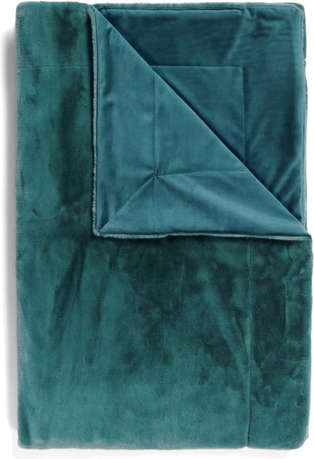 Essenza Furry Plaid reef green - 150x200 cm