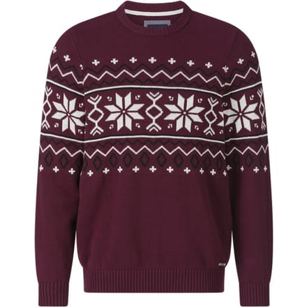 Babista herren Trui - 52/54 - donkerrood - Plus Size