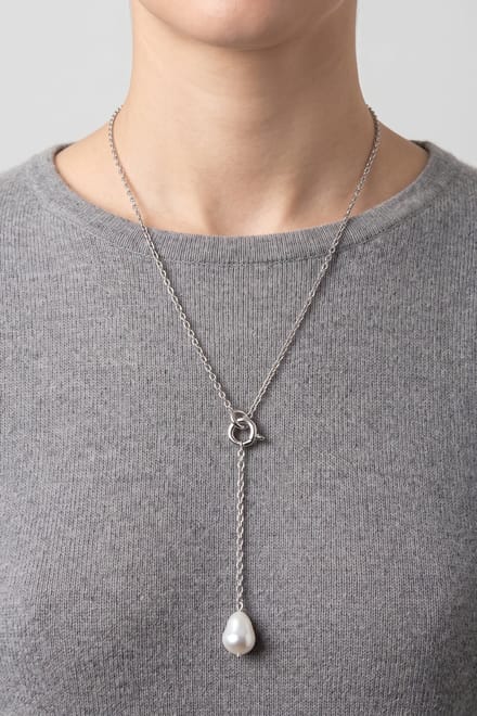 PURELEI Aloha Perlenkette Silver Taglia: OS | Collane Outlet | Donna | Grigio