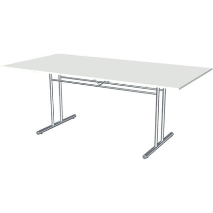 Toledo vergadertafel, rechthoekig, T-voet, B 2000 x D 1000 x H 720 mm, wit