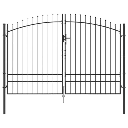 vidaXL - Dubbele - Heining - WOERDEN - 299,5 - x - 249,5 - cm - Staal - Vergrendelbaar