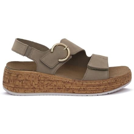 Sandalen met sleehak Grunland KAKI 40DAST