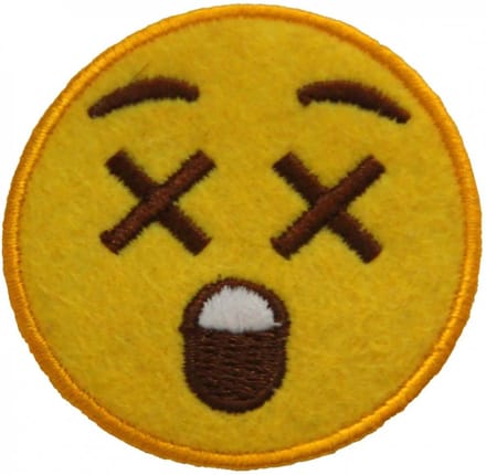 Fjesta© Emoji Embleem - Geschrokken Gezicht - Carnaval Den Bosch