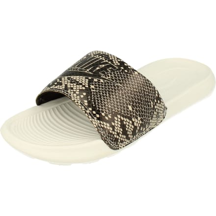 Nike Dames Victori One Slide Print Dames Slippers Beige