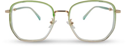 BL Hex Green Gold 2.0 - Blauw licht bril - Blue light glasses - Computer bril