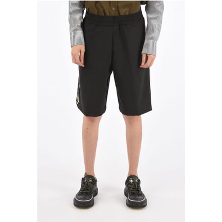 Trekkoordshorts in zwart