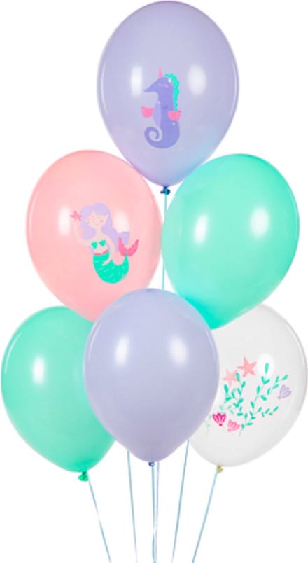 PartyDeco - Partydeco ballonnen - Sea World (6 stuks)