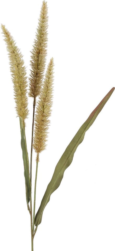 Decoratie takken - kunststof - Alopecurus - Ø 9 cm - 84cm - Groen