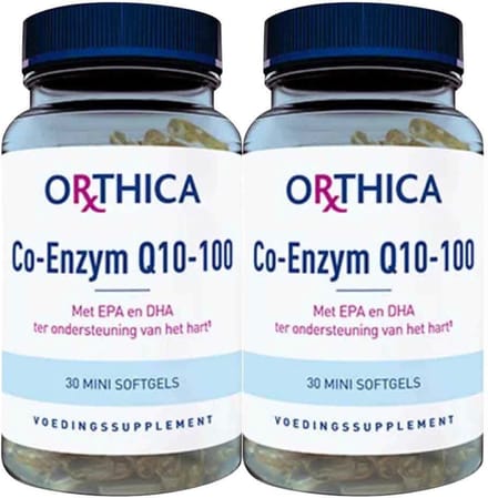 Orthica Co-Enzym Q10-100 - 2 x 30 capsules - Voordeelverpakking