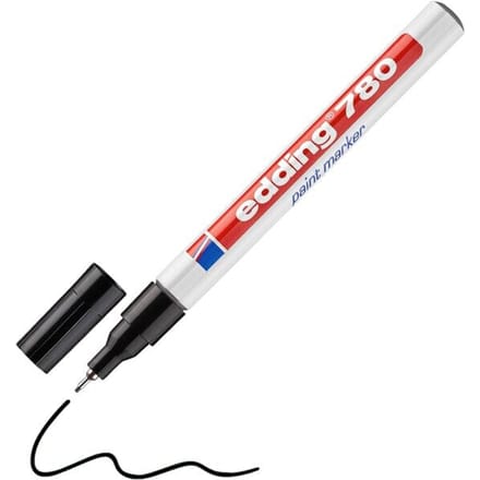 Edding 780-01 - Paint marker - ronde punt - 8 mm - Zwart