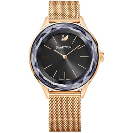 Swarovski 5430424 Octea Nova Mini Roségoud Zwart Dameshorloge 36 black