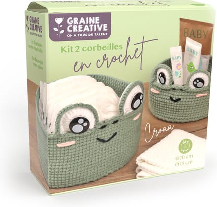 Graine Creative haakpakket manden haken kikkers DIY set.