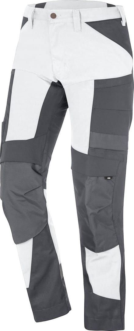 FHB LEO Werkbroek elastisch 122110 - Wit-Antraciet - 62