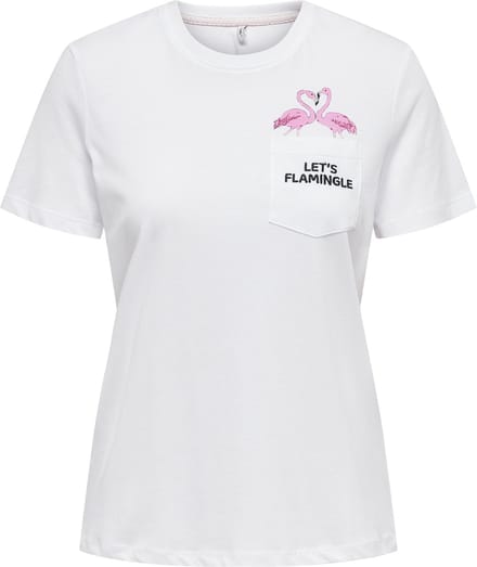 ONLY - ONLPOLLI LIFE REG S/S POCKET TOP BOX JRS - Meisjes - T-shirts